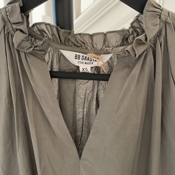 BB DAKOTA STEVE MADDEN BNWOT cotton khaki dress - Picture 4 of 5